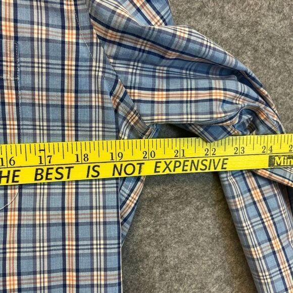 BROOKS BROTHERS Milano Fit Non-Iron 100% Supima Cotton Plaid Shirt Men’s Medium - Picture 6 of 11